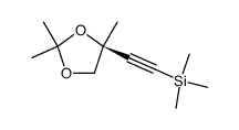 (S)-trimethyl((2,2,4-trimethyl-1,3-dioxolan-4-yl)ethynyl)silane Structure