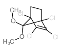 1,2,3,4-tetrachloro-7,7-dimethoxy-bicyclo[2.2.1]hept-2-ene结构式