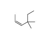 trans-4,4-Dimethyl-2-hexene Structure