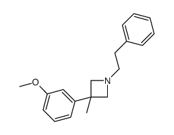 3-(m-Methoxyphenyl)-3-methyl-1-phenethylazetidine Structure