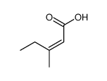 (Z)-3-methyl-2-pentenoic acid Structure