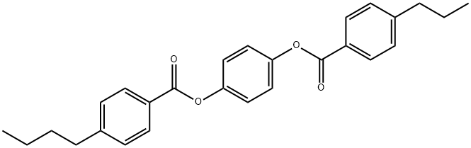 4-Butylbenzoic acid 4-[(4-propylbenzoyl)oxy]phenyl ester Structure