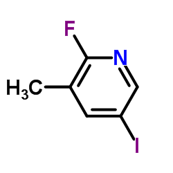 2-氟-3-甲基-5-碘吡啶结构式