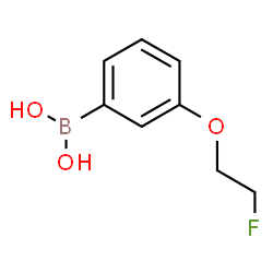 (3-(2-氟乙氧基)苯基)硼酸结构式