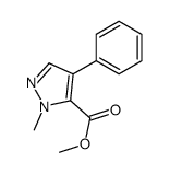 methyl 2-methyl-4-phenylpyrazole-3-carboxylate Structure