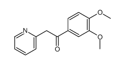 1-(3,4-dimethoxyphenyl)-2-pyridin-2-ylethanone结构式