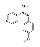 N-(p-Methoxyphenyl)isonicotinamidine Structure