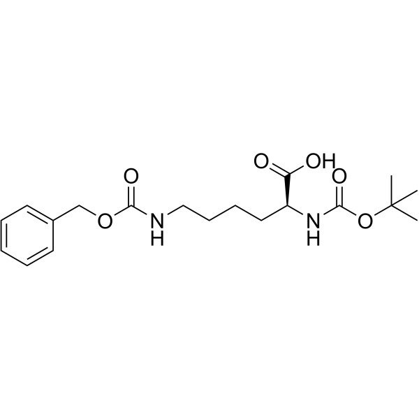N-Boc-N'-Cbz-L-赖氨酸结构式