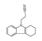 3-(1,2,3,4-tetrahydrocarbazol-9-yl)propanenitrile结构式