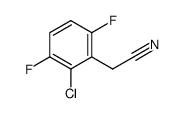 2-CHLORO-3,6-DIFLUOROPHENYLACETONITRILE Structure