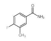 4-氟-3-甲基苯甲酰胺结构式