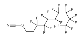 3,3,4,4,5,5,6,6,7,7,8,8,9,9,10,10,10-heptadecafluorodecyl thiocyanate Structure