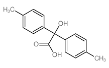 Benzeneacetic acid, a-hydroxy-4-methyl-a-(4-methylphenyl)- structure