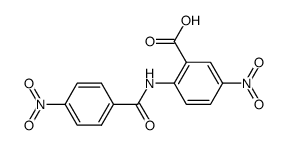 5-Nitro-N-[p-nitrobenzoyl]anthranic acid结构式