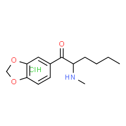3,4-Methylenedioxy-α-methylaminohexanophenone (hydrochloride) Structure