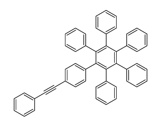 1,2,3,4,5-pentakis-phenyl-6-[4-(2-phenylethynyl)phenyl]benzene结构式