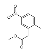 2-(2-甲基-5-硝基苯基)乙酸甲酯结构式