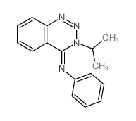 Benzenamine,N-[3-(1-methylethyl)-1,2,3-benzotriazin-4(3H)-ylidene]-结构式