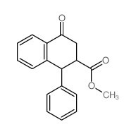 2-Naphthalenecarboxylicacid, 1,2,3,4-tetrahydro-4-oxo-1-phenyl-, methyl ester Structure