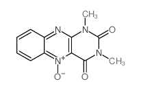 Benzo[g]pteridine-2,4(1H,3H)-dione,1,3-dimethyl-, 5-oxide结构式