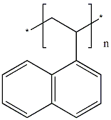 Poly(1-vinylnaphthalene) Structure