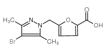 5-[(4-溴-3,5-二甲基-1H-吡唑-1-基)甲基]-2-糠酸结构式