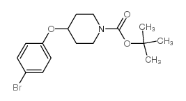 1-BOC-4-(4-溴苯氧基)哌啶结构式