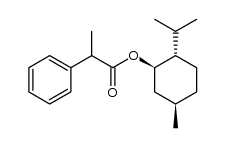 (-)-menthyl 2-phenylpropanoate结构式