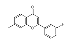 2-(3-fluorophenyl)-7-methylchromen-4-one结构式
