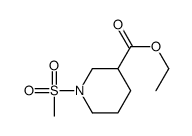 1-METHANESULFONYL-PIPERIDINE-3-CARBOXYLIC ACID ETHYL ESTER Structure