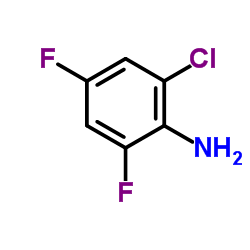 6-氯-2,4-二氟苯胺结构式