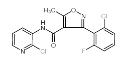 3-(2-氯-6-氟苯基)-n-(2-氯-3-吡啶)-5-甲基-4-异噁唑羧酰胺结构式
