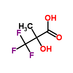2-(Trifluoromethyl)-2-hydroxypropionic acid structure