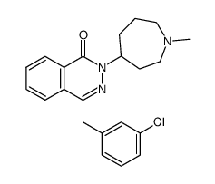 4-[(3-氯苯基)甲基]-2-(六氢-1-甲基-1H-氮杂-4-基)-1(2H)-酞嗪酮结构式
