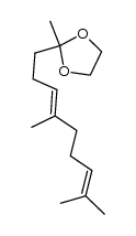 (5E)-6,10-dimethylundeca-5,9-dien-2-one ethylene acetal Structure