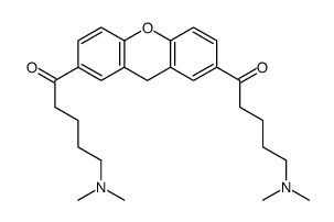 5-(dimethylamino)-1-[7-[5-(dimethylamino)pentanoyl]-9H-xanthen-2-yl]pentan-1-one Structure