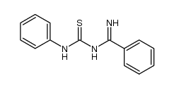 N-(phenylcarbamothioyl)benzenecarboximidamide结构式