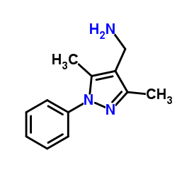 1-(3,5-Dimethyl-1-phenyl-1H-pyrazol-4-yl)methanamine结构式