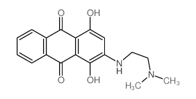 9,10-Anthracenedione,2-[[2-(dimethylamino)ethyl]amino]-1,4-dihydroxy- Structure