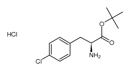 p-Chloro-L-phenylalanine t-butyl ester hydrochloride Structure