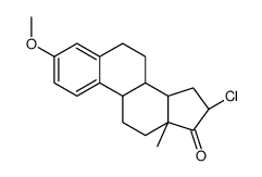 16-alpha-chloro-3-methoxyoestra-1,3,5(10)-trien-17-one结构式