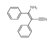 3-amino-2,3-diphenyl-prop-2-enenitrile结构式