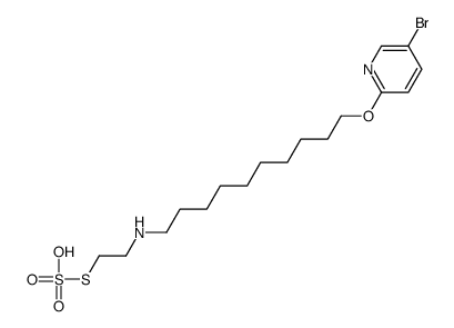 5-bromo-2-[10-(2-sulfosulfanylethylamino)decoxy]pyridine Structure