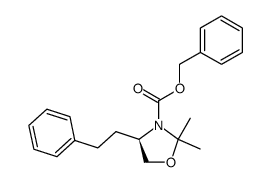 benzyl (R)-2,2-dimethyl-4-phenethyloxazolidine-3-carboxylate结构式