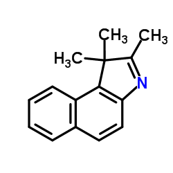 1,1,2-Trimethyl-1H-benzo[e]indole structure