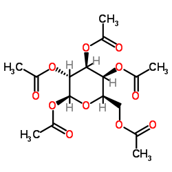 β-D-Galactose Pentaacetate structure