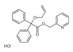 pyridin-2-ylmethyl 2,2-diphenyl-2-prop-2-enoxyacetate,hydrochloride Structure