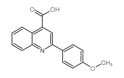 2-(4-甲氧基苯基)-喹啉-4-羧酸结构式