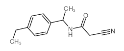 2-Cyano-N-[1-(4-ethylphenyl)ethyl]acetamide Structure