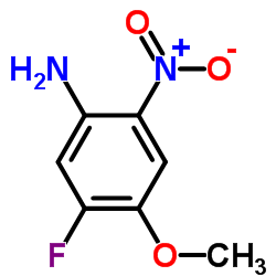 5-氟-4-甲氧基-2-硝基苯胺结构式